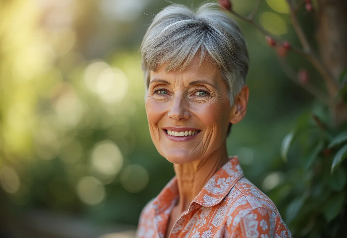 coiffure femme 60 ans cheveux fins